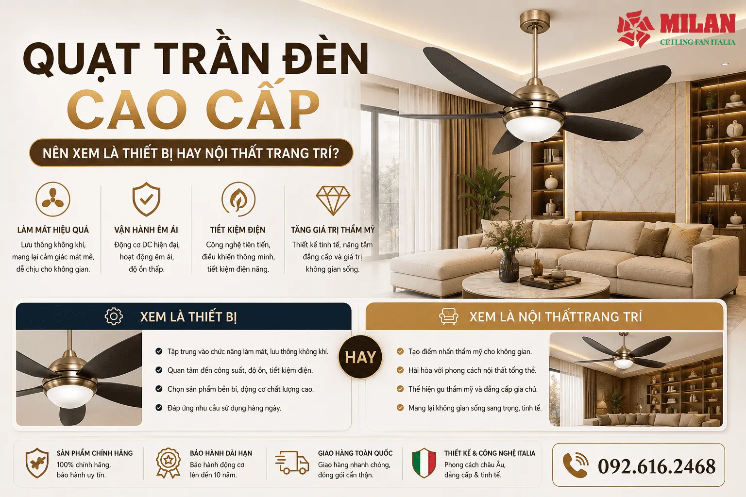 Quạt Trần Đèn Cao Cấp
